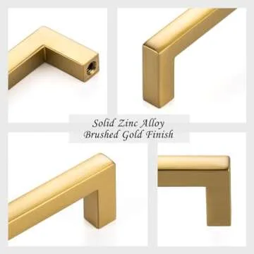 ASKANO 5" Gold Cabinet Pulls - Durable & Elegant Design