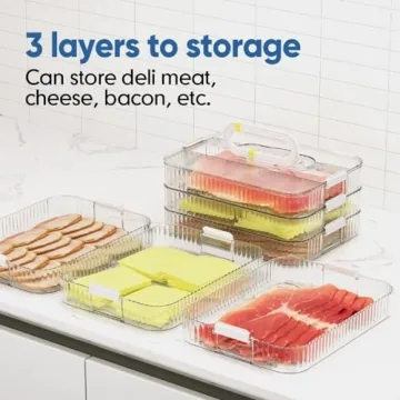 Moryimi Stackable Deli Meat Container for Organized Fridge