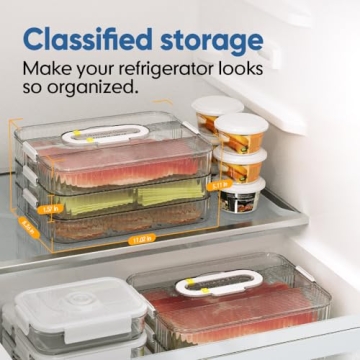 Moryimi Stackable Deli Meat Container for Organized Fridge