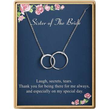 Sister Necklace in S925 Sterling Silver - Gift for Girls