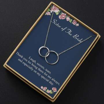 Sister Necklace in S925 Sterling Silver - Gift for Girls
