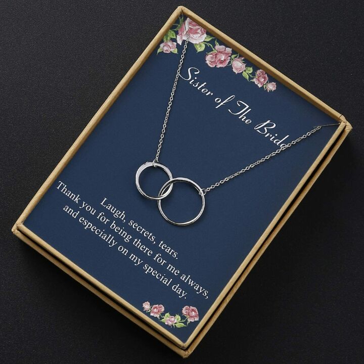 Sister Necklace in S925 Sterling Silver - Gift for Girls