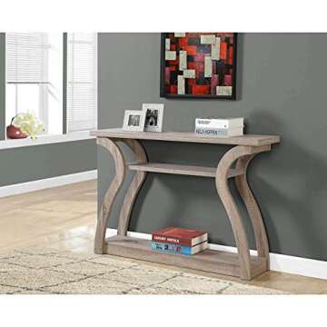 Monarch Specialties , Hall Console, Accent Table, Dark Taupe, 47"L