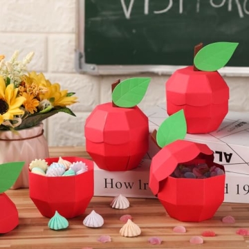 Harloon 24 Pack Apple Boxes for Gifts and Parties