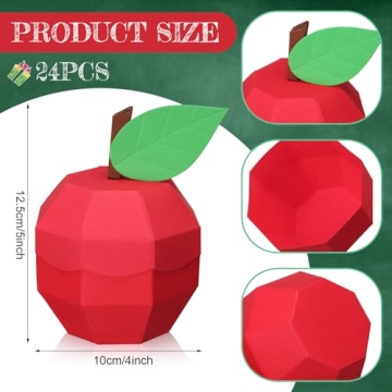 Harloon 24 Pack Apple Boxes for Gifts and Parties