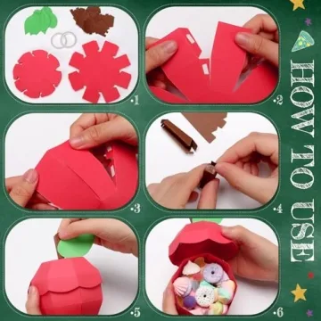 Harloon 24 Pack Apple Boxes for Gifts and Parties