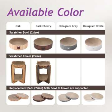 Necoichi Cat Scratcher Tower - Stylish Cat Lounge & Scratching Post