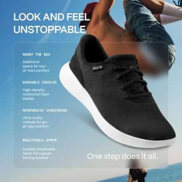 Kizik Shoes: Madrid Comfortable Breathable Eco-Knit Slip On Sneakers, Convenient Hands Free Shoes | Walking Shoes for Men, Women and Elderly | Stylish, Orthopedic Shoes for Athleisure and Travel