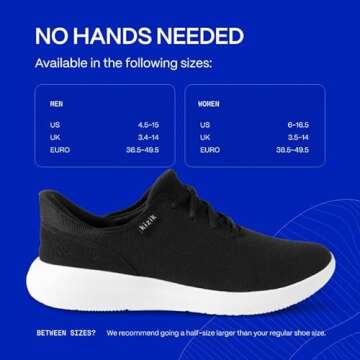 Kizik Shoes: Madrid Comfortable Breathable Eco-Knit Slip On Sneakers, Convenient Hands Free Shoes | Walking Shoes for Men, Women and Elderly | Stylish, Orthopedic Shoes for Athleisure and Travel