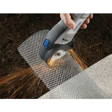 Dremel SM20-02 Saw-Max Tool Kit- 6 Amp- Small Compact Circular Power Saw with 4 Accessories and 2 Attachments- DIY Multi-Purpose Mini Hand Saw- Wood, Metal, Tile, Masonry, Flush & Plunge Cutter