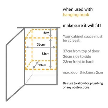 simplehuman 10L Heavy-Duty In-Cabinet Trash Can