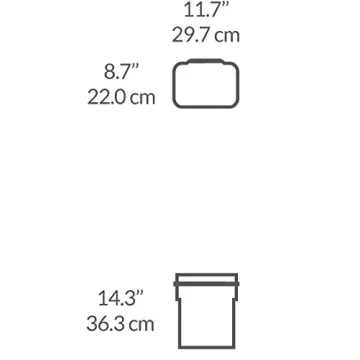 simplehuman 10L Heavy-Duty In-Cabinet Trash Can