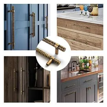 Goo-Ki Antique Brass Cabinet Pulls - Affordable Luxury Handles