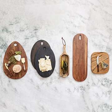 Elegant Distressed Marble Charcuterie Cutting Board
