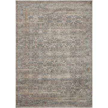 Loloi Angela Rose Blake Collection BLA-02 Area Rug - Soft, Elegant Design in Ocean/Mocha 7'-10" x 10...