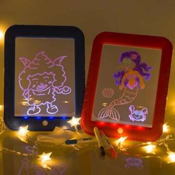 Magic Pad LED Drawing Tablet for Kids - Creative Art Fun