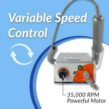 Medicool Pro Power 35K Portable Nail Drill 35,000 RPM Rechargeable Electronic Professional Manicure Pedicure with Bit Kit 1 | PP35KPortable+FBK1