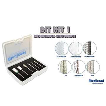 Medicool Pro Power 35K Portable Nail Drill 35,000 RPM Rechargeable Electronic Professional Manicure Pedicure with Bit Kit 1 | PP35KPortable+FBK1