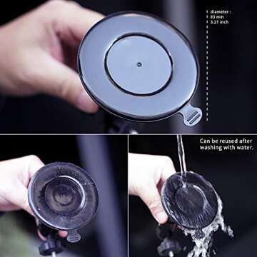 MAXCAM Suction Cup Compatible for DJI Pocket 2, Car Windshield Window Vehicle Boat Camera Holder for DJI Pocket 2 Suction Cup Mount Windshield Mount