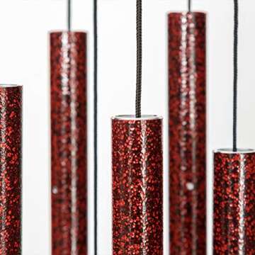 Corinthian Bells by Wind River - 27 inch Ruby Splash Wind Chime for Patio, Backyard, Garden, and Out...