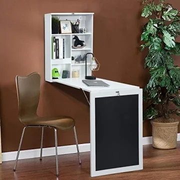 Compact Space-Saving Folding Wall Desk for Small Spaces