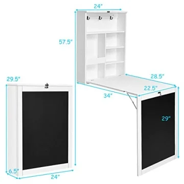 Compact Space-Saving Folding Wall Desk for Small Spaces