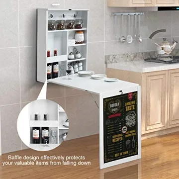 Compact Space-Saving Folding Wall Desk for Small Spaces