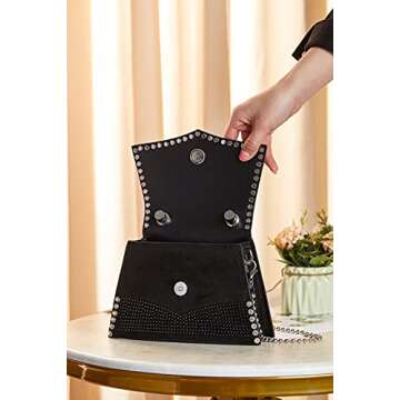 Glitter Rhinestone Crossbody Evening Bag - Fashion Crystal Top Handle Bags Cocktail Party Club Bling Clutch Purse for Women