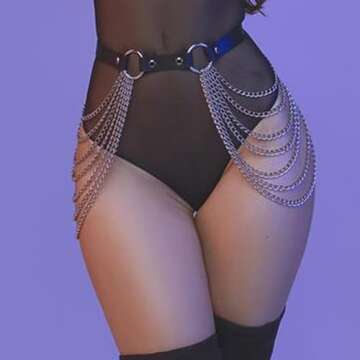 Brishow Leather Waist Chain Belt for Women - Stylish and Adjustable