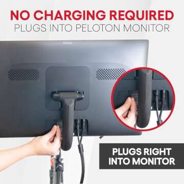 Fan for Peloton Bike & Peloton Treadmill - Accessories for Peloton - Fits Original, Bike+ or Tread - No Batteries or Charging Required