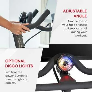 Fan for Peloton Bike & Peloton Treadmill - Accessories for Peloton - Fits Original, Bike+ or Tread - No Batteries or Charging Required