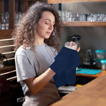 Utopia Home Royal Blue Napkins - Elegant Cloth Set