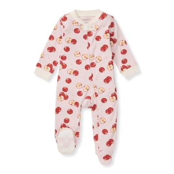 Burt's Bees Baby Girls Footed One-piece Pajamas, Sleep and Play Loose Fit, 100% Organic Cotton, Size...