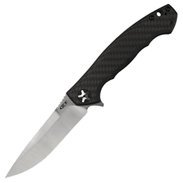 Zero Tolerance 0452CF; Pocket Knife with 4.1” Dual-Finished S35VN Steel Blade, Carbon Fiber Front ...