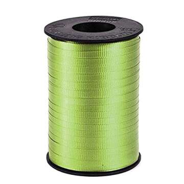 SKD Party by Forum Spool of Lime Green Curling Ribbon, 1 Count, 500 Yards