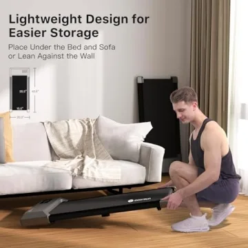 DeerRun 2-in-1 Walking Pad Treadmill Remote LED Display