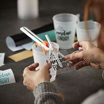 Fiskars Curved Vinyl Alignment Tool for Custom Designs