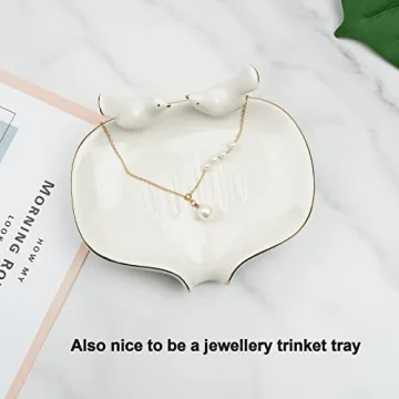 Elegant Self-Draining Soap Dish with Bird Design