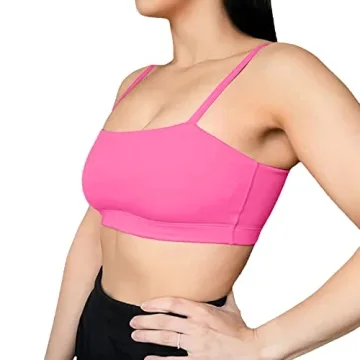 Aoxjox Women's Stylish Bandeau Sports Bra for Workouts