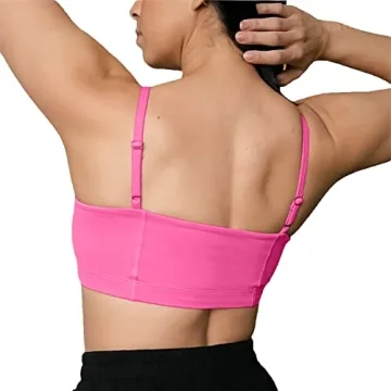 Aoxjox Women's Stylish Bandeau Sports Bra for Workouts