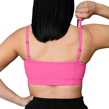 Aoxjox Women's Stylish Bandeau Sports Bra for Workouts