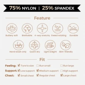 Aoxjox Women's Stylish Bandeau Sports Bra for Workouts