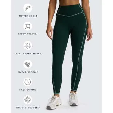 Aoxjox High Waisted Leggings for Women - 26" Length