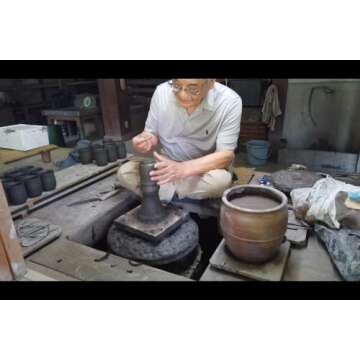 Japanese Pottery Luxury BIZEN YAKI Style Vintage Craft Beer Cup (10oz capacity)/Novelty Beer Mug/Hand Made