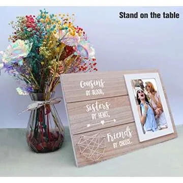Unique Cousins Wooden Picture Frame Gift for All Occasions