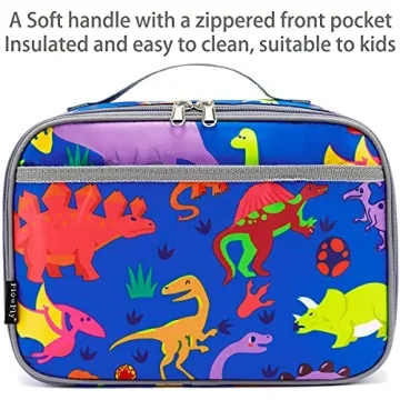 FlowFly Kids Insulated Lunch Bag for School and Outdoors