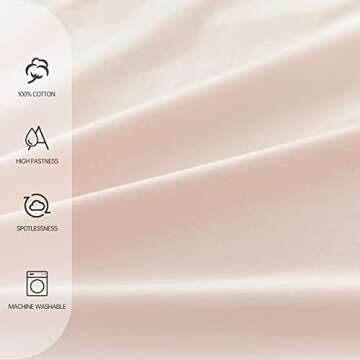 Simple&Opulence 100% Cotton Sheet Set Ruffle- 4Pcs (1 Flat Sheet 1 Fitted Sheet 2 Pillowcases) Bed Sheets Soft French Country Shabby Chic Vintage Bedding Set Aesthetic Farmhouse (Blush Pink, Full)