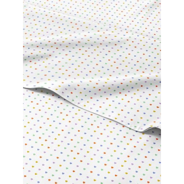 Kids Hearts Queen 4 Piece Sheet Set - Boys, Girls, Teens, Toddler - Easy Fit Deep Pockets - Breathab...