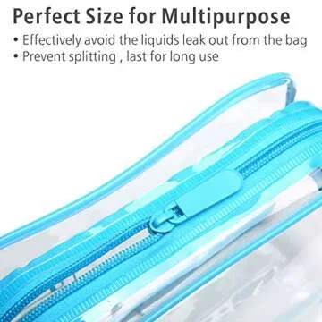 Packism Clear Travel Makeup Bag Set - TSA Approved