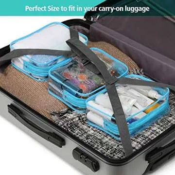 Packism Clear Travel Makeup Bag Set - TSA Approved
